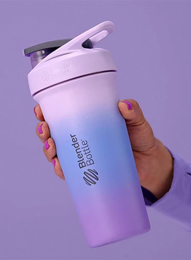 BlenderBottle不锈钢摇摇杯蛋白粉奶昔运动水杯女 健身杯子保温杯