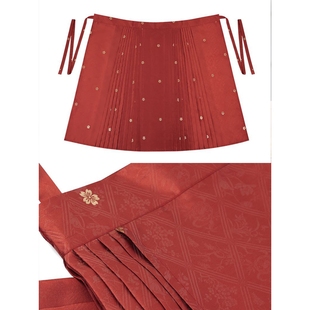 2026明制原创汉服女新款国风妆花一片式马面裙日常通勤百搭古风秋