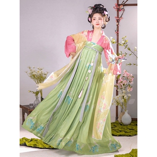 2026唐制原创汉服女装新款中国风齐胸襦裙飘逸古装日常汉元素套装