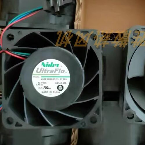 nidec全新原装V60E12BS1CD3-07T02  DC12V 1.40A 服务器散热风扇