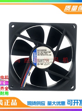 ebmpapst TYP 3412 N/37GV 9025 12V 208mA 2.5W 9CM静音散热风扇
