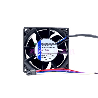 德国ebmpapst 8214J/2H4P 24V 1.55A 37W 8038 机柜暴力散热风机