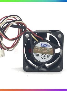 原装AVC DATA0420B2M DC12V 0.10A 4020 4CM交换机静音散热风扇