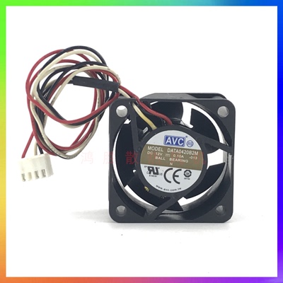 原装AVC DATA0420B2M DC12V 0.10A 4020 4CM交换机静音散热风扇