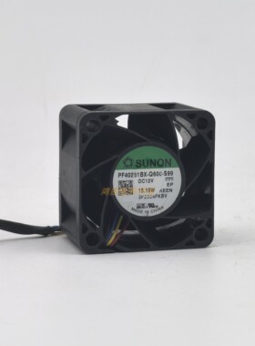 PF40281BX-Q600-S99 DC12V 15.18W 4028 4线PWM温控调速散热风扇
