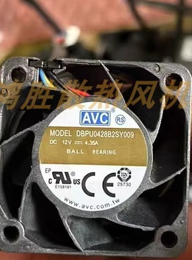 AVC原装DBPU0428B2SY009 4028 12V 4.35A 4CM服务器散热风扇