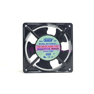 卡固KAKU KK1238HA1 AC110V-120V 0.22A 12038 铝框交流散热风扇