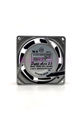 109S050三洋 8025 AC100V 9/7W 0.12/0.1A 8厘米铝框交流散热风扇