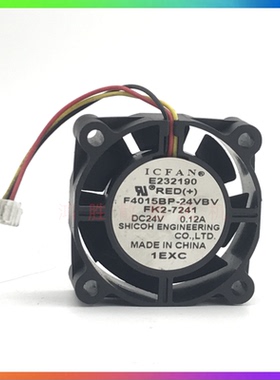 原装ICFAN F4015BP-24VBV 24V 0.12A 4CM 4015 工控机散热风扇