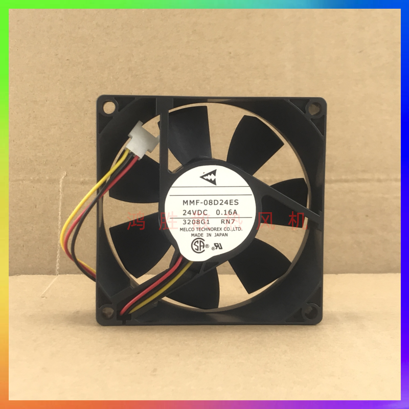MMF-08D24ES DC24V 0.16A 8025 3线 变频器散热风扇 8CM/厘米