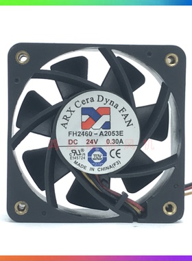 原装 ARX三匠 6025 FH2460-A2053E DC24V 0.30A 3线 机箱散热风扇