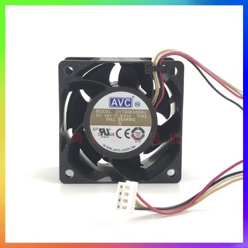 AVC DYTB0638B8U 6038 48V 0.41A 6厘米/CM 交换机服务器散热风扇