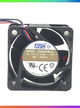 原装AVC 4020 12V 0.10A DS04020B12L 4cm 交换机服务器散热风扇