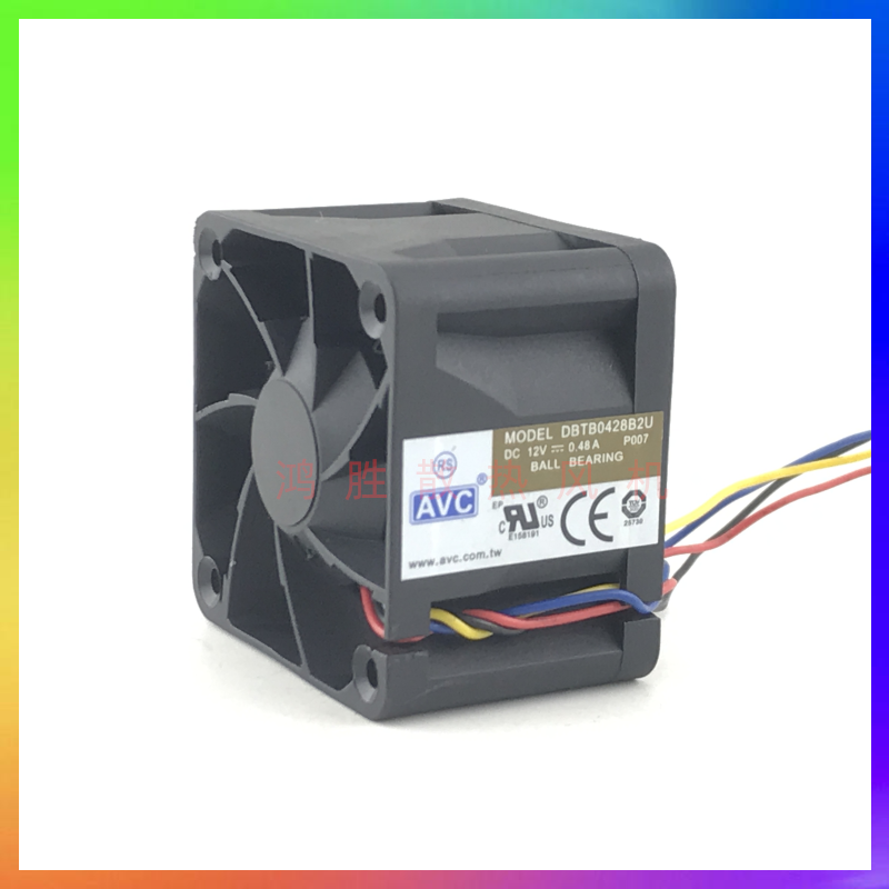 DBTB0428B2U 原装AVC 12V 0.48A 4CM 4028 4线PWM温控 机箱风扇