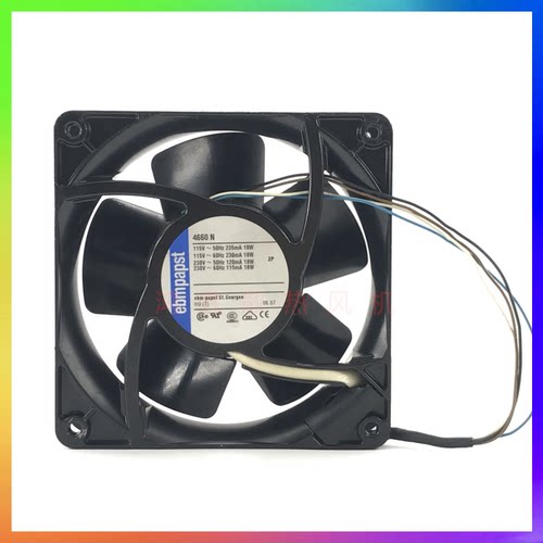 EBMPAPST 4660N 12038 115V/230V 19W/18W耐高温金属机箱散热风扇