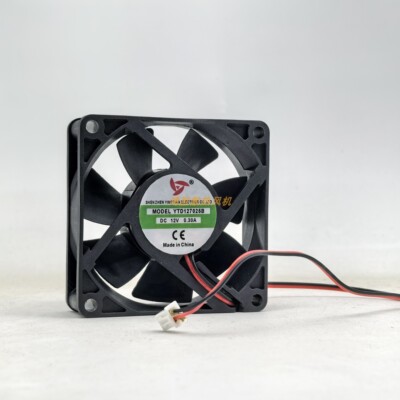 全新YTD127025B散热风扇DC12V 0.30A 大风量滚珠电动车散热风扇