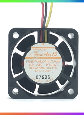 三洋sanyo 109P0424H7D05 DC24V 0.08A 4015 4CM数控机床专用风扇