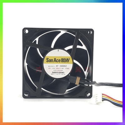 SanAce80W XF-56662 12V 0.6A 8025 8CM 四线PWM IP68防水风扇