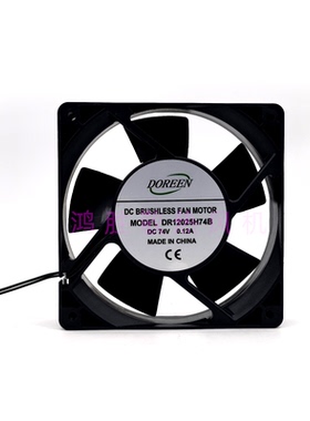 全新 DOREEN DR12025H74B DC74V 0.12A 12025 变频器静音散热风扇