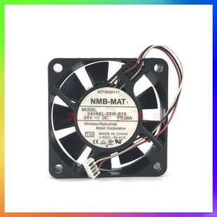 6015 24V B19 NMB 静音变频器散热风扇 05W 6cm 2406KL 原装 0.05A