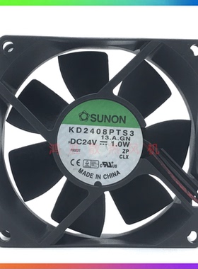 KD2408PTS3 8025 DC24V 1.0W 8cm/厘米 变频器散热风扇13.A.GN