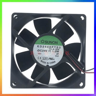 SUNON建准 KD2408PTS3 1.0W 8025 DC24V 静音散热风扇13.A.GN 8cm