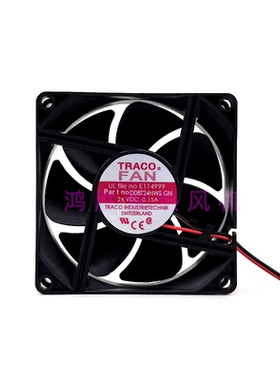 全新TRACO D08T24HWS GN 24V 0.15A 8025 8cm 变频器静音散热风扇