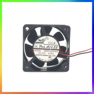 0.05A DC24V 6CM静音6025变频器散热风扇 109R0624F403 三洋SANYO