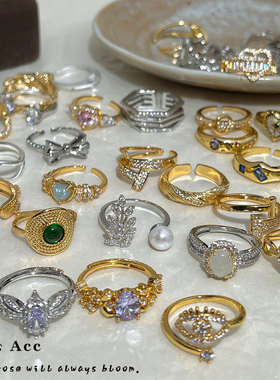 复古开口戒指百搭