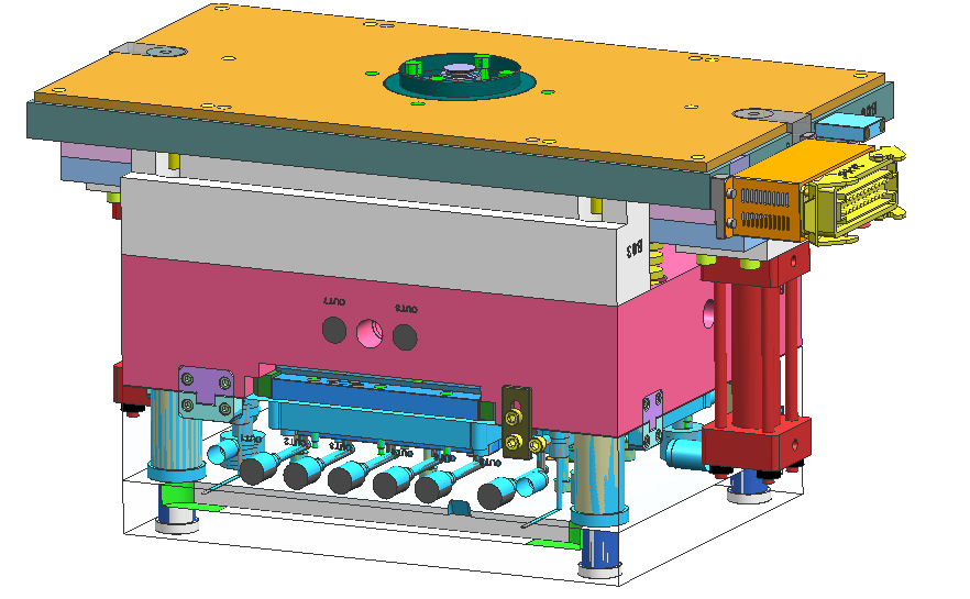 代做塑胶模具设计UG分模PROE3D分模2D3D绘图出口模设计组装零件图