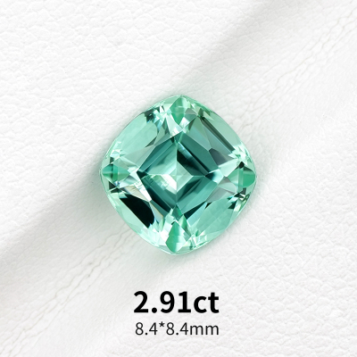 定制高级薄荷绿碧玺2.91ct彩宝