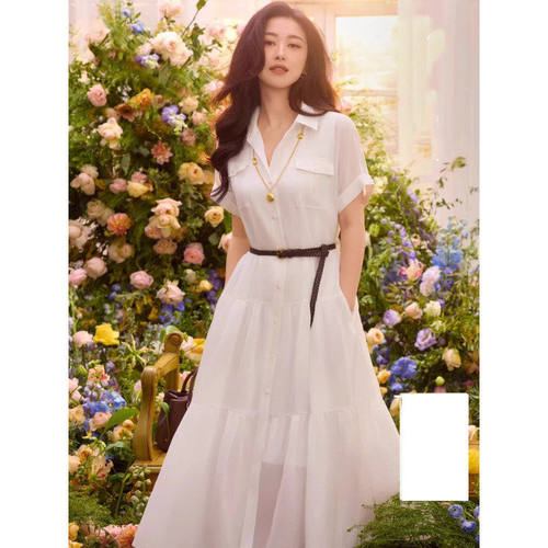 伊家短袖精致优简约百搭设计感雅连衣裙2026春季新1H4990541Q