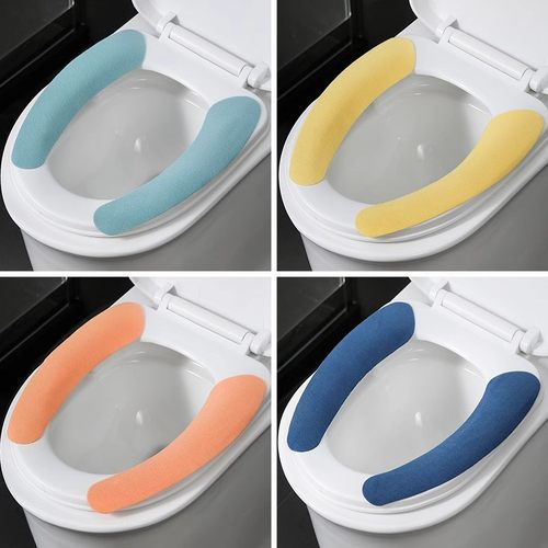 可清洗绒布马桶坐垫家用马桶贴坐便器坐便防水夏春秋冬四季粘贴版