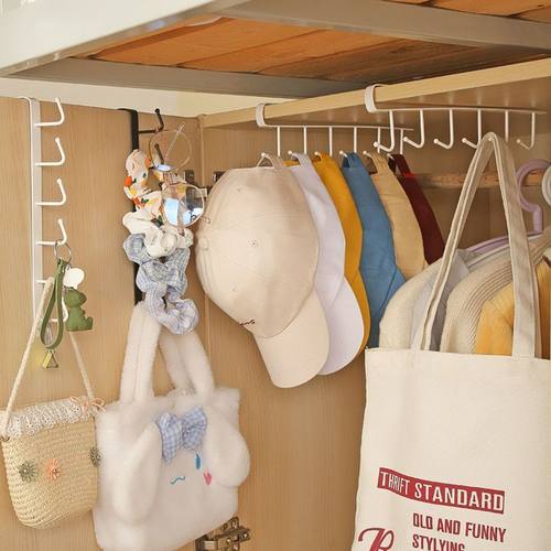 免打孔家用厨房杯架子置物架水杯架橱柜挂架悬挂式挂钩整理收纳架