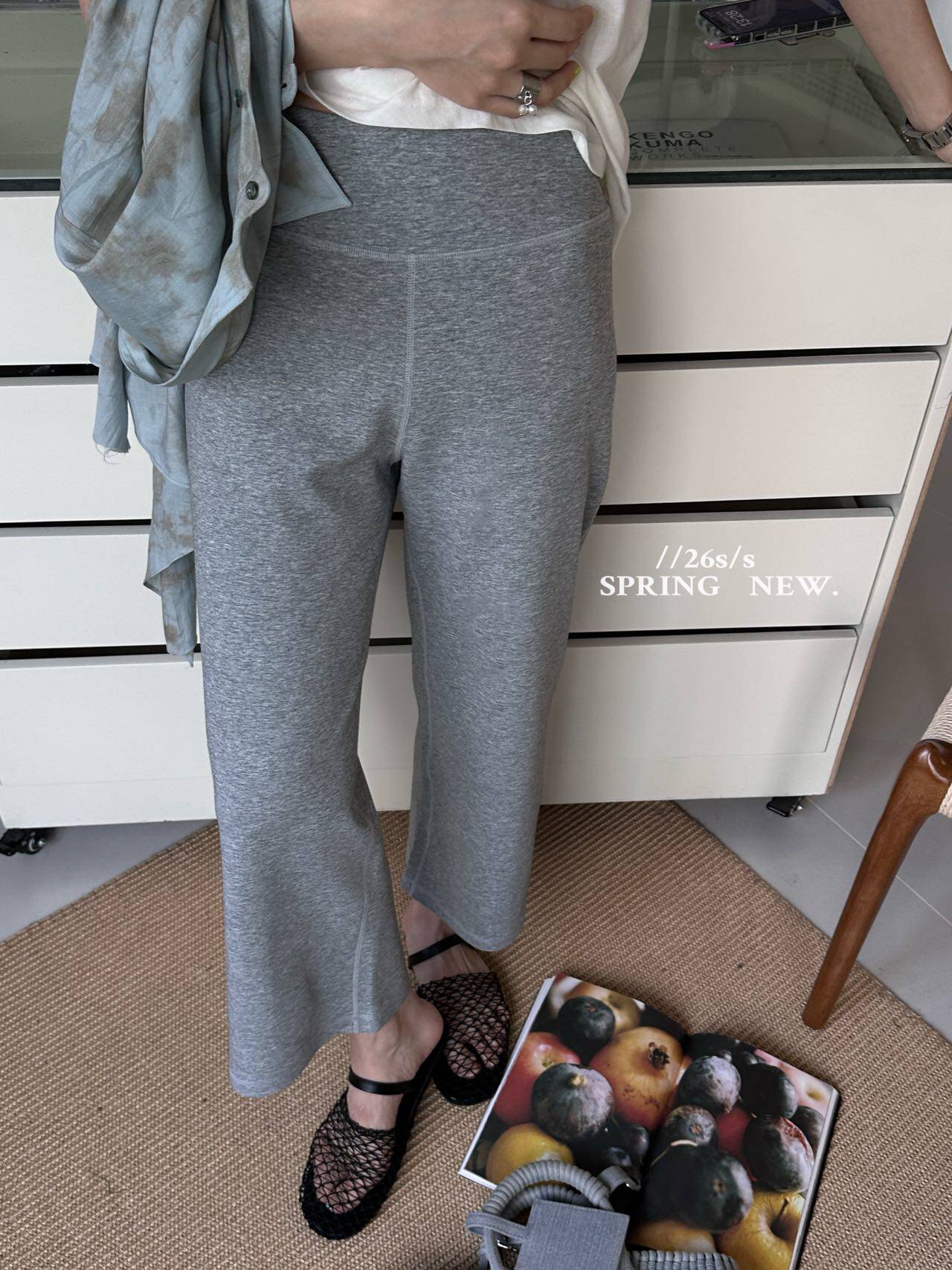 ONE正品夏韩版巨显瘦高腰直筒卫裤女休闲百搭松紧腰九分裤薄款one