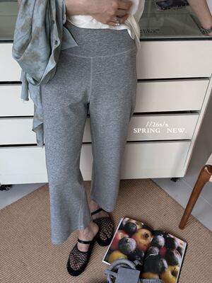 ONE正品夏韩版巨显瘦高腰直筒卫裤女休闲百搭松紧腰九分裤薄款one