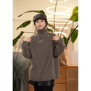 X【叭哒不惑】大表姐pro 山羊绒长袖高领毛衣套头上衣纯色针织衫