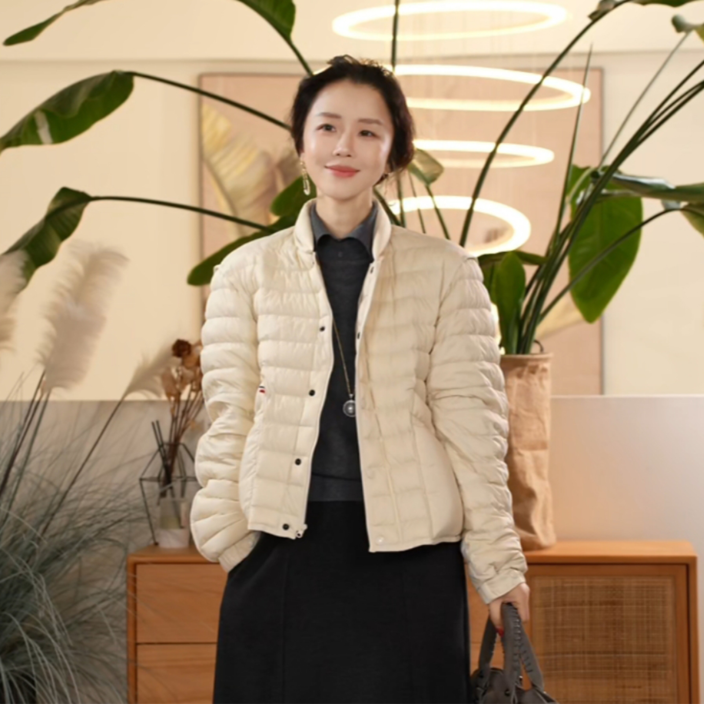 Y【叭哒不惑】商旅之行 鹅绒立领宽松休闲百搭外套羽绒服