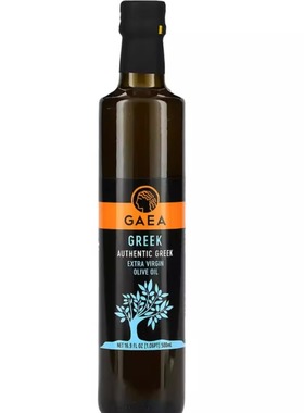 希腊Gaea 日常家中冷榨初榨橄榄油烹饪沙拉和烧烤清香橄榄味500ml