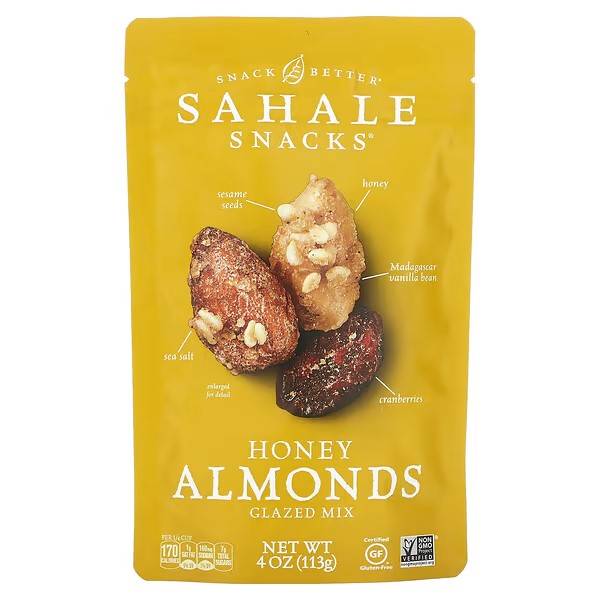 美国Sahale Snacks 枫树美洲山核桃石榴开心果蜂蜜杏仁和腰果坚果
