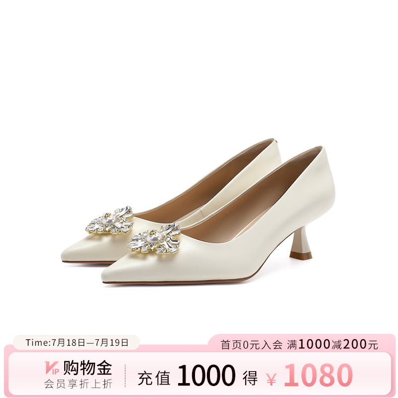 诺贝达单鞋高跟鞋通勤
