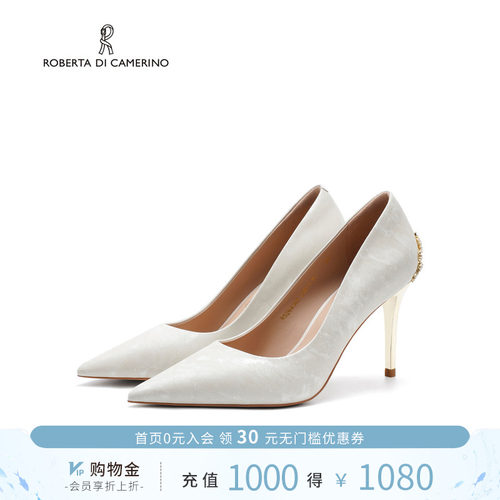 诺贝达春季尖头细跟浅口单鞋