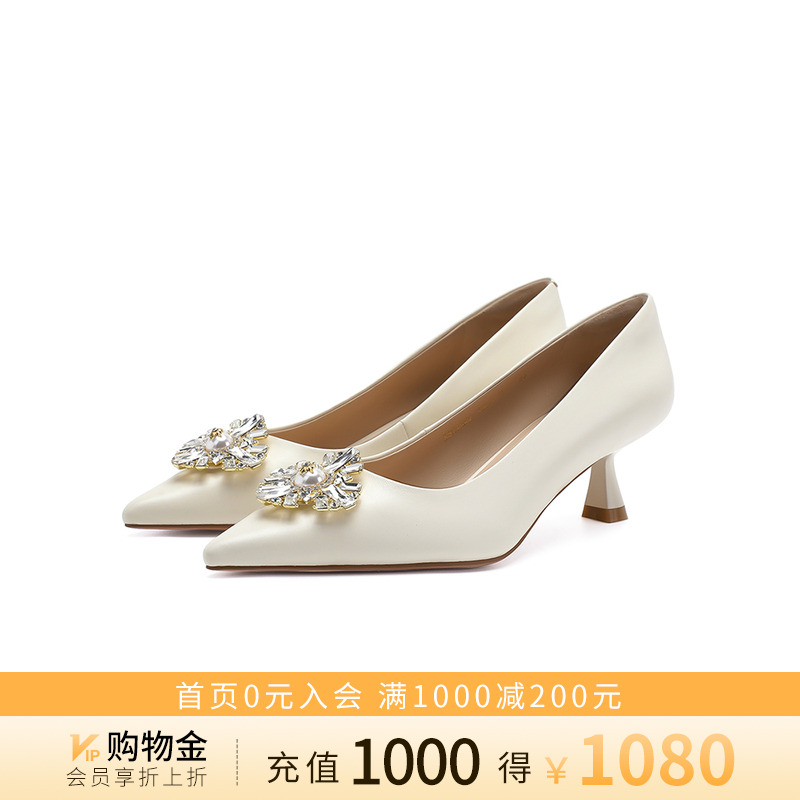 诺贝达单鞋高跟鞋通勤