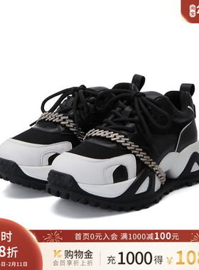 诺贝达女鞋休闲鞋运动休闲鞋可拆卸时尚链条老爹鞋时尚RC226601