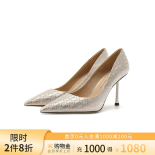 經(jīng)典 水鉆后跟氣質(zhì)宴會(huì)高跟鞋 春季 淺口單鞋 RS244310 意式 諾貝達(dá)女鞋