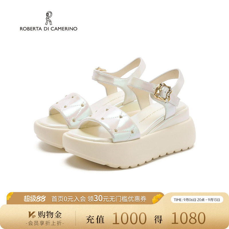 诺贝达2025夏季时尚舒适百搭防水台经典休闲凉鞋沙滩凉鞋RM254502图片