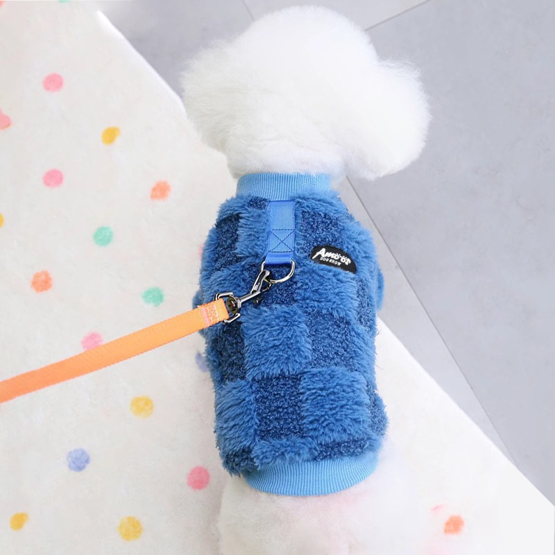 狗狗衣服秋冬装加绒新款泰迪比熊小狗宠物猫咪冬季加厚版两腿绒衣