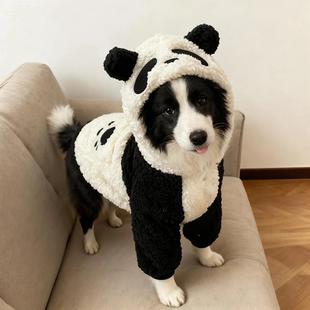 边牧狗狗衣服熊猫中大型犬拉布拉多冬季萨摩耶服装宠物大狗秋冬装