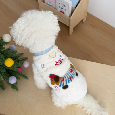 小狗狗衣服秋冬款保暖可爱腊肠狗比熊博美泰迪宠物猫咪珊瑚绒背心