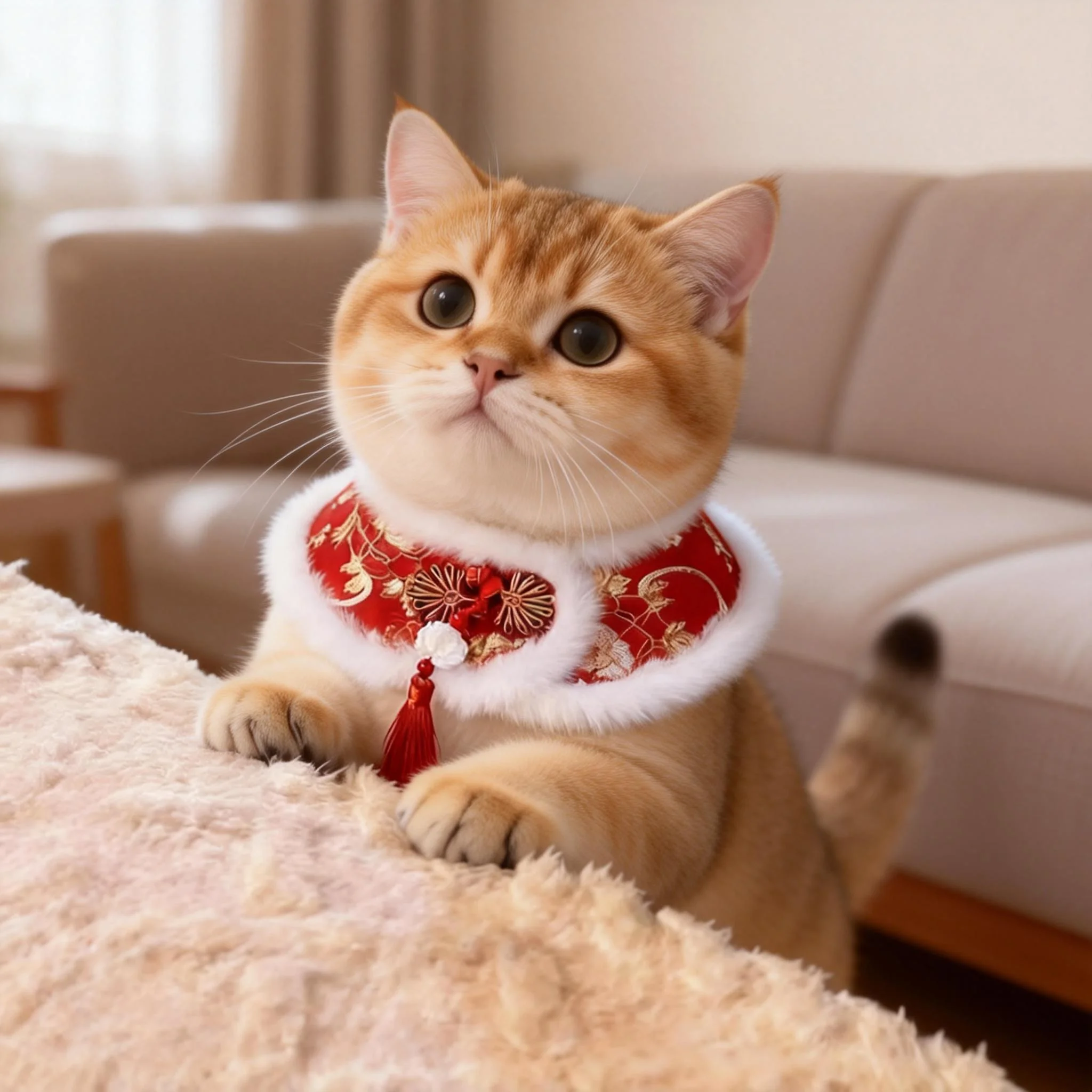 猫咪围巾新年喜庆口水巾过年披风围兜贵妃披肩宠物秋冬季保暖围脖,宠物/宠物食品及用品,围巾/口水巾,淘宝优惠券,粉丝福利购,淘宝优惠卷